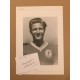 Signed card by DAVE HICKSON the late LIVERPOOL Footballer.
